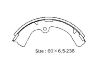 Zapata de freno Brake Shoe Set:TWBS079S