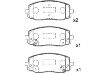 Plaquettes de frein Brake Pad Set:58101-07A10